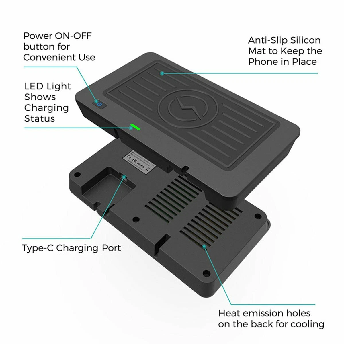 Wireless Car Phone Charger Pad Holder For BMW 3 Series G20 2019 2020 UK STOCK
