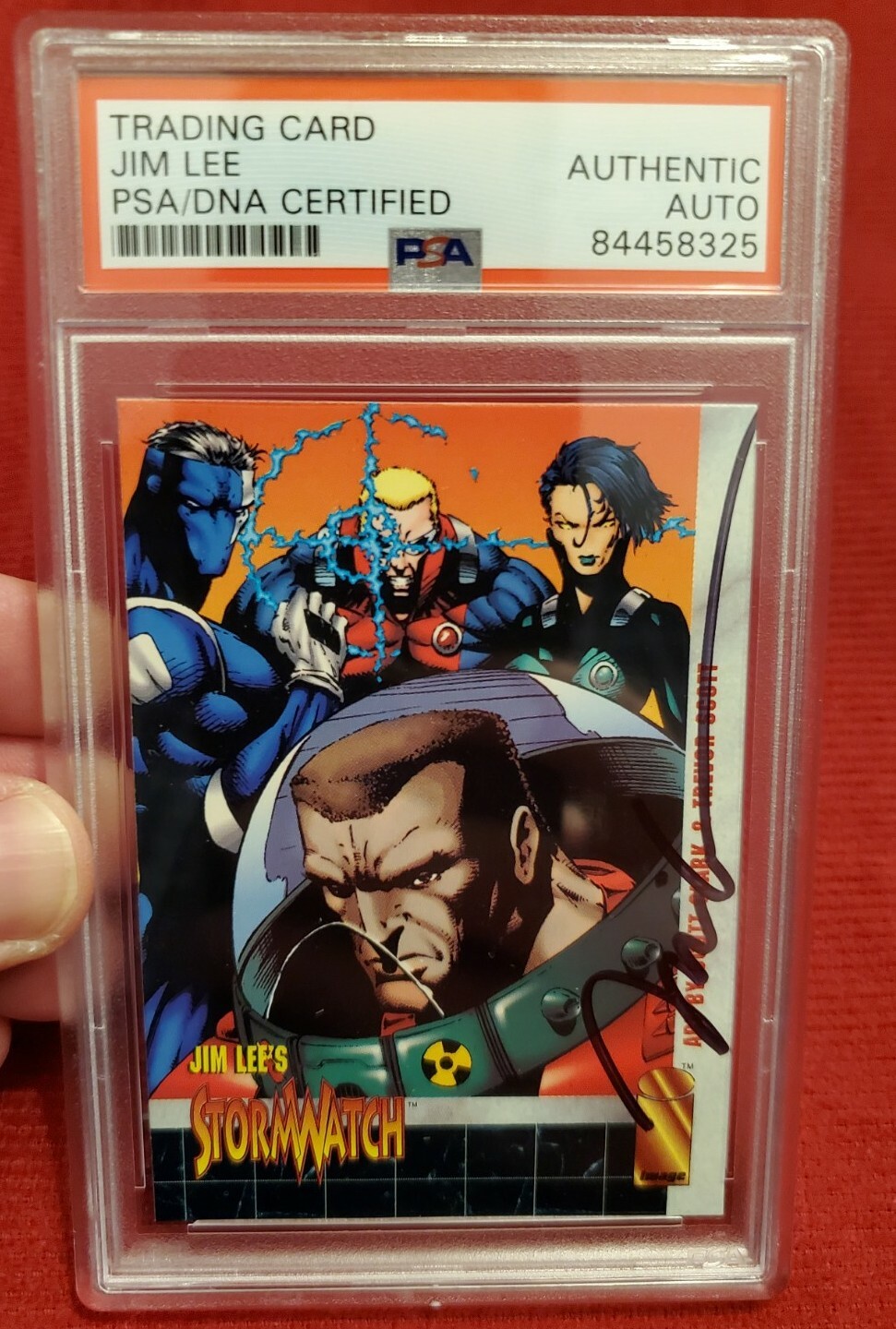 Jim Lee AUTO Signed 1993 Image StormWatch 0 Promo Card PSA/DNA Authenticated