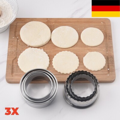 3pcs/Set Edelstahl-Teig Presse Maker Knödel Dumpling Form Maker Knödel Werkzeuge