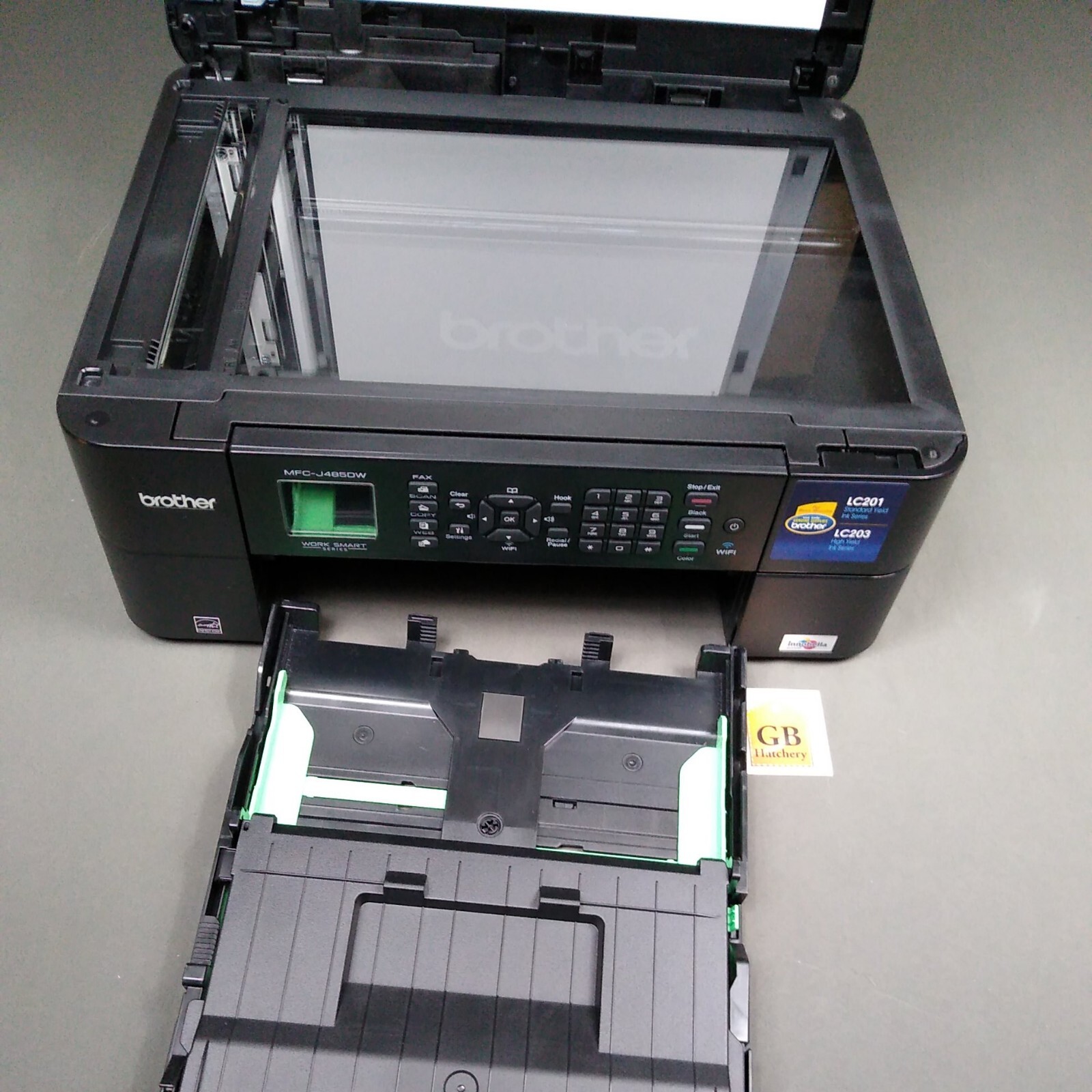 **NO INK** Brother MFCJ485DW AllInOne Inkjet Printer Scanner Fax (No