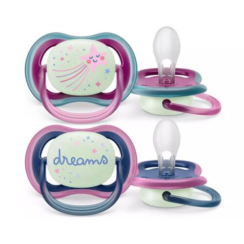Philips Avent Air Night Soother Girl 6-18m 2Pk - 第 1/1 張圖片