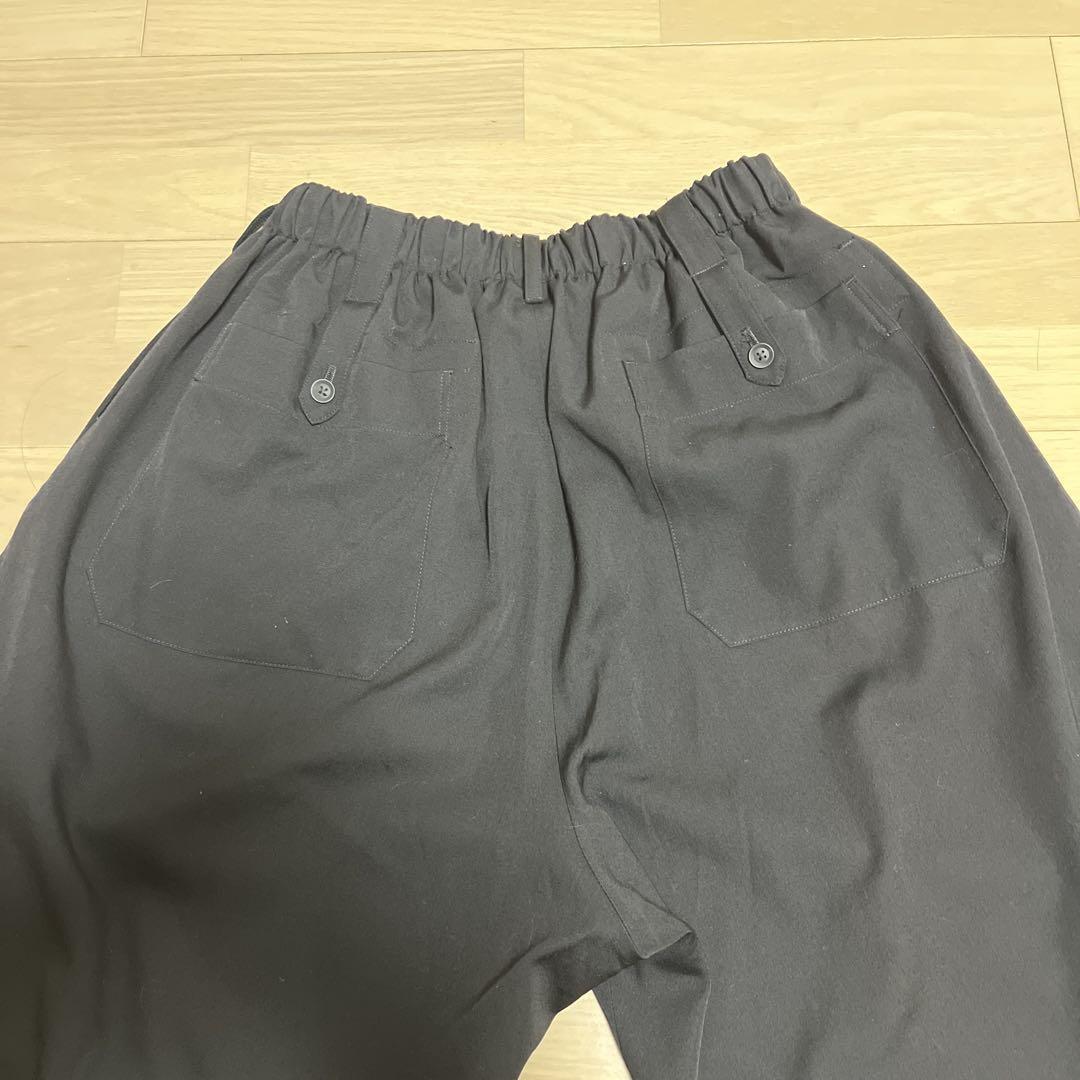 ヨウジヤマモトGABARDINE U-GATHER CROPPED PANTS（ヨウジヤマモト 