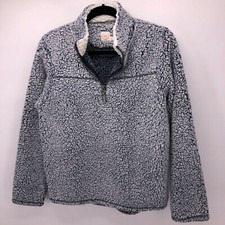 Wonder Nation XXL18 Unisex Kid Blue Super Soft Sherpa Pullover Sweatshirt Jacket