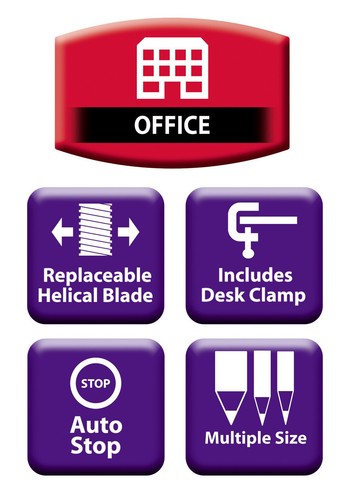 Desktop Manual Pencil Sharpener 8-12mm ref 40103 - Picture 4 of 4