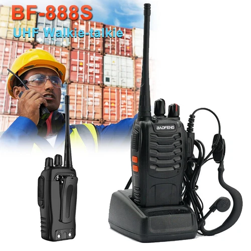 BF-888S Two-way Radios Long Range Walkie Talkie UHF for Camping Hiking