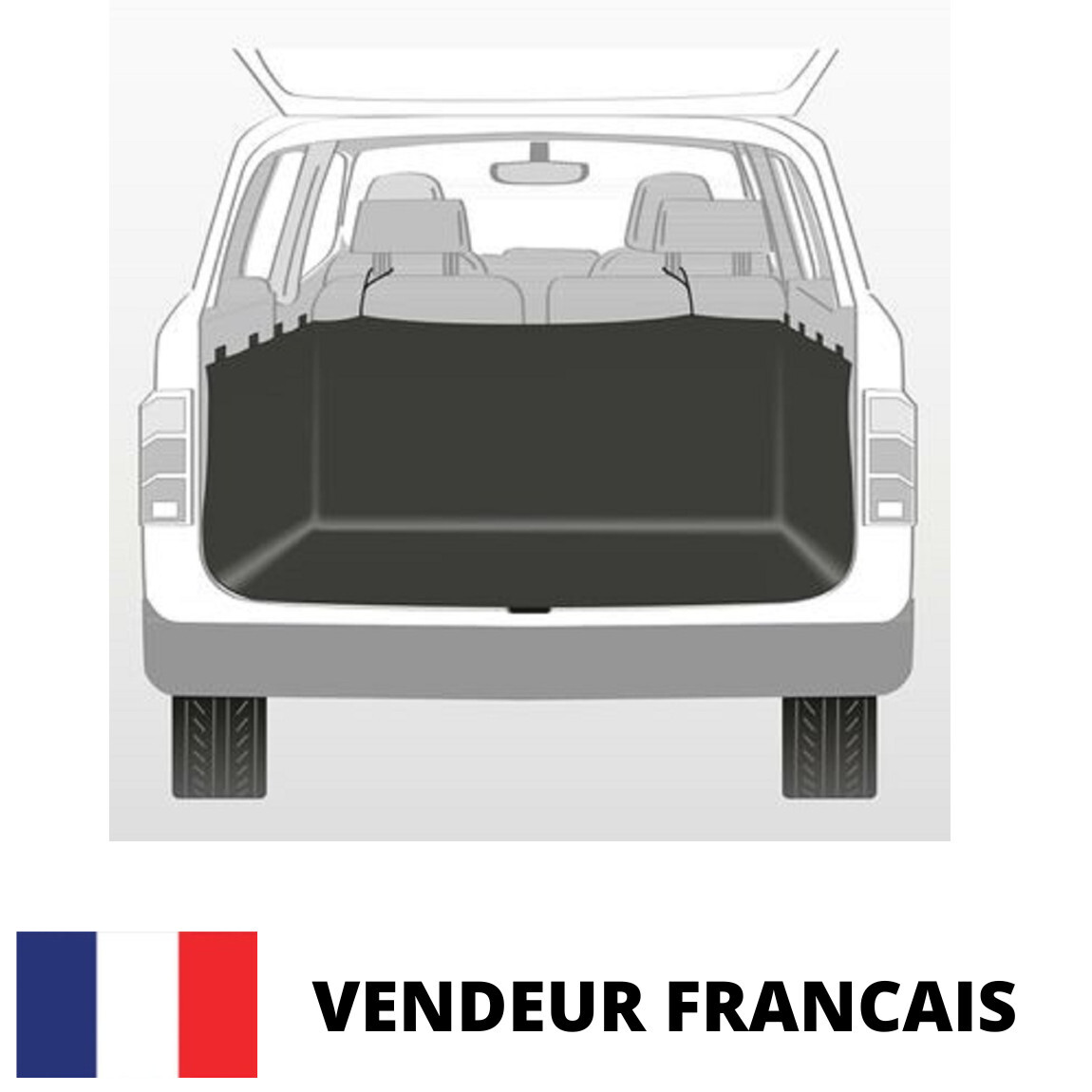 Couverture de coffre auto pour chien et sorties nature en famille