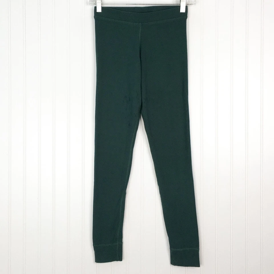 Hanna Andersson Girls 2 Piece Pajama Lounge Set Colorblock Green Daisy Cotton 12 - Image 3 of 4