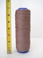 Lace Weight Purple Brown Boucle Cone Yarn 4.8 oz. Natural Fiber