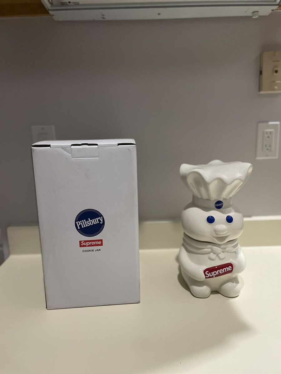Supreme x Pillsbury Doughboy Cookie Jar *NEW IN HAND READY Supreme x Pillsbury Doughboy Cookie Jar *NEW IN HAND READY