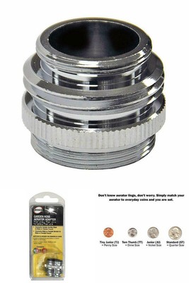 Garden Hose Aerator Adaptor Sink Faucet To Hose Connector Multi Size