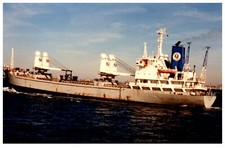 Alchatby (1973) General Cargo Ship Egyptian Natl Line Photo VTG 4x6" IMO 7507681
