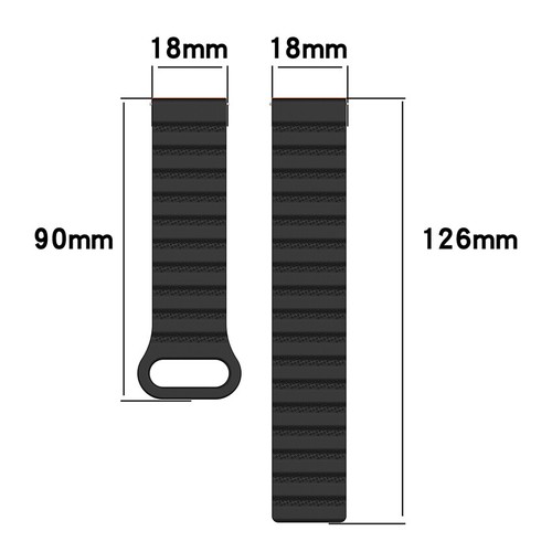Correa de reloj de silicona magnética de 22 mm 20 mm para reloj Huawei Samsung Garmin - Imagen 3 de 25