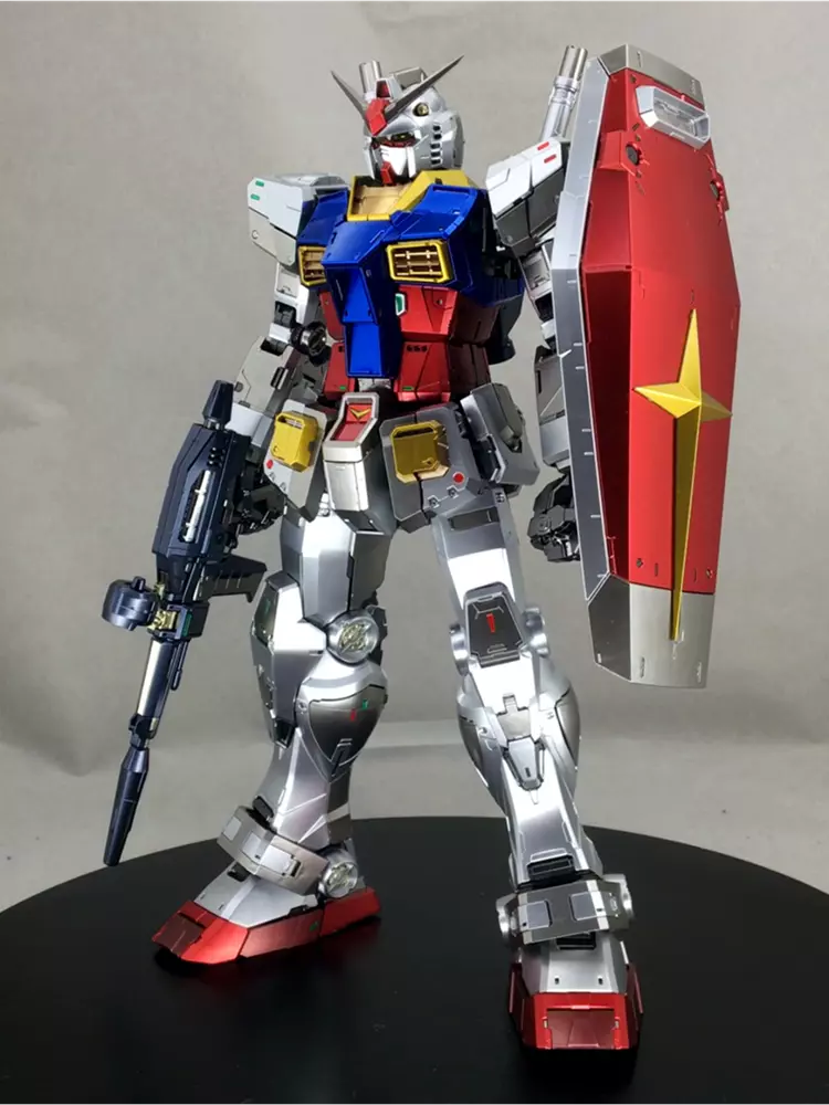 NEW Bandai PG RX 78 Gundam metal coating custom 1/60 PGU gunpla model kit hobby