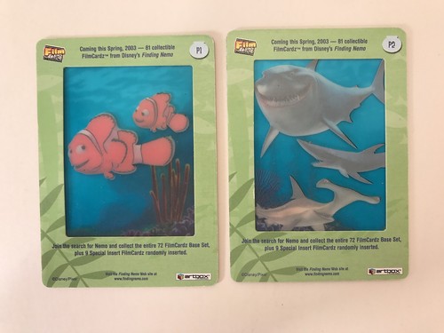PROMO CARDS: FINDING NEMO Disney Pixar ARTBOX FILMCARDZ: 2 DIFFERENT P1 & P2 - Picture 2 of 3