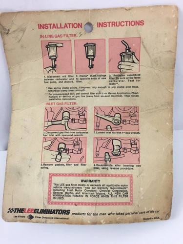 LEE In-Line Gas Filter Genuine NOS - Picture 9 of 12