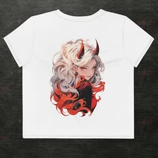All-Over Print Crop Tee Devil