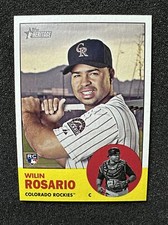 WILIN ROSARIO #273 2012 Topps Heritage Baseball RC Rookie Card QTY Rockies