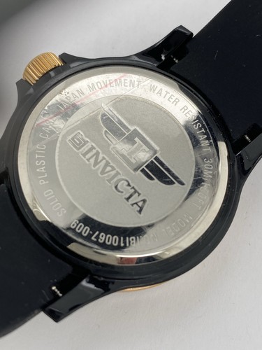 Reloj Invicta para damas con bisel de cristal dorado rosa esfera negra correa IBI10067-009 - Imagen 5 de 8