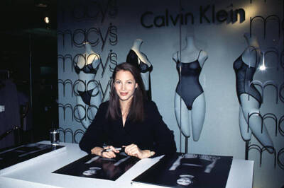 Christy Turlington at Calvin Klein Lingerie Launch at Macys Herald - Old Photo 5