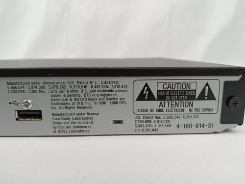 Sony BDP-BX37 Blu-Ray HDMI DVD Disc Player 1080p Dolby TrueHD DTS-HD No Remote - Picture 18 of 24