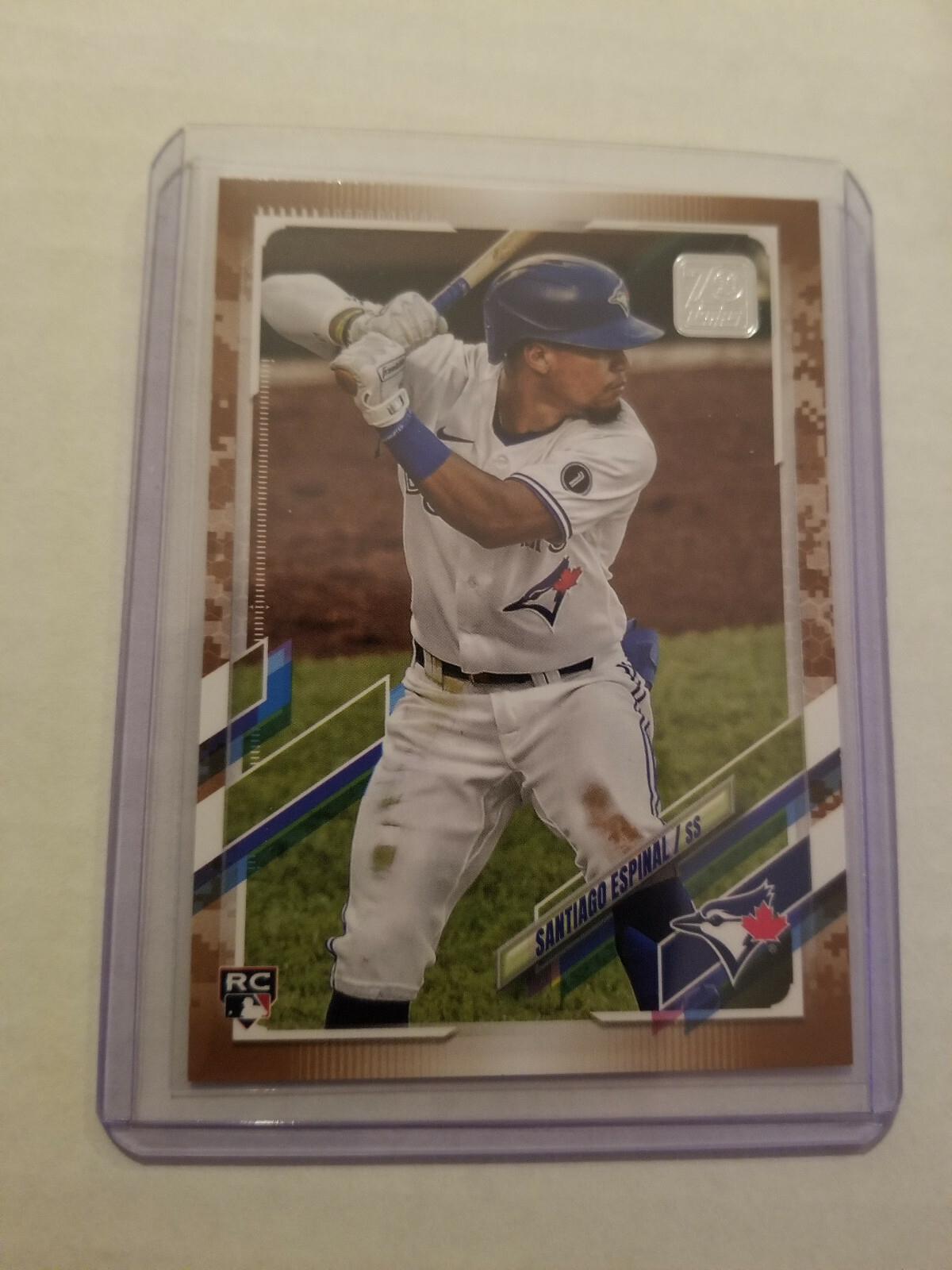 2021 Topps Series 1 Santiago Espinal RC #243 Memorial Day Parallel /25 Blue  Jays | eBay