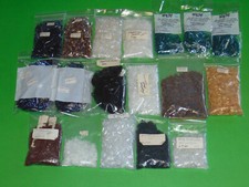 7mm Bugle Bead Variety Vintage Assortment Lot of 18 Packs 1,420 Grams NOS