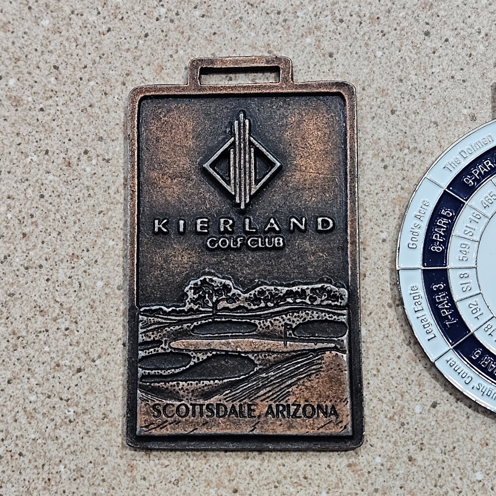 Lot of 6 Metal Golf Bag Tags Kierland Old Head Cascata Grayhawk Tralee