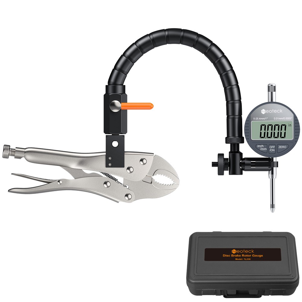 Neoteck Dial Indicator Arm Clamp Locking Vise Disc Brake Rotor Ball Joint Gauge