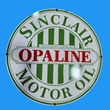Porcelain Sinclair Enamel Sign Size 30x30 Inches 2 sided