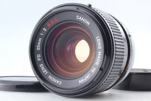 Rare CONCAVE "A" [Exc+5+]  Canon FD 35mm f2 s.s.c. wide Angle MF Lens From JAPAN