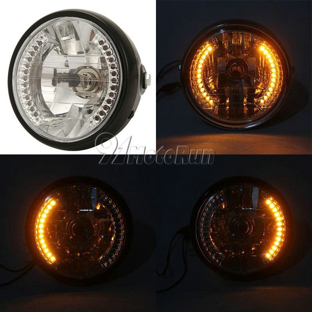 v star 1100 custom led headlight