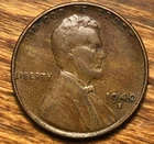 1940-S Lincoln Wheat Cent Woody Improper Alloy Mix Error Unique Eye Appeal