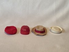 Vintage Barbie Ken Doll Hat Lot-Dreamboat, Sailor, Play Ball, Rally Day
