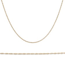 Solid 10k Yellow Gold 18 Dainty Chain With Sp...