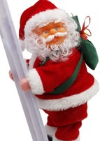 Weihnachtsmann Auf Leiter Elektrische Weihnachtsfiguren Kletternder Nikolaus San