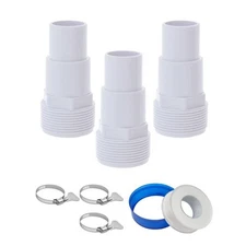 Swimming Pool Tube Set Hose Connectors Plastic Texture Replacement Adapter