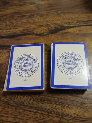 Vintage Playing Cards HOYLE  Aluminum Brick & Glass Workers International Union