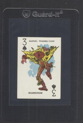 VINTAGE 1970 MARVEL TRADING CARD SCARECROW PC INSET THREE OF SPADES (TC2B1)
