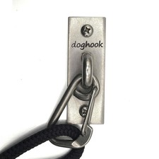 Doghook Canine Hitch- Secure Dog Leash Parking Indoor- Outdoor Wall Hook with Cl