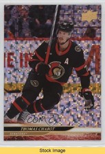 2024-25 Upper Deck Series 2 Rainbow Speckled Foil Thomas Chabot #369 READ 3d2