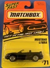 Mustang Cobra Matchbox Superfast MUSTANG COBRA #71 black/Vintage 1996