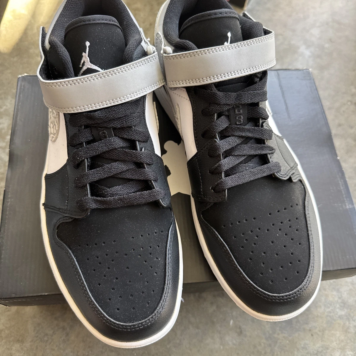 Jordan 1 Strap Low Black Matte Silver for Sale | Authenticity
