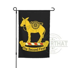 2nd Field Artillery Regiment 12x18 Inch Garden Flag Double Sided Outdoor Banner