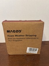 MAGZO Weatherstrip Door Seal 1 Inch Wide, 1/8 Inch Thick, Adhesive Foam