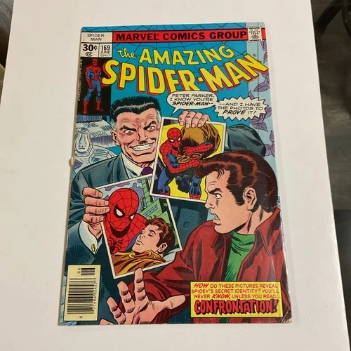 Vintage Amazing Spider-Man #169 F-VF  John Romita Sr. Cover Marvel Comics 1977