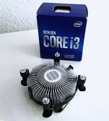 Intel Core i3-10100 CPU   iGPU Grafik   4,30 GHz   LGA1200   inkl. Kühler & OVP