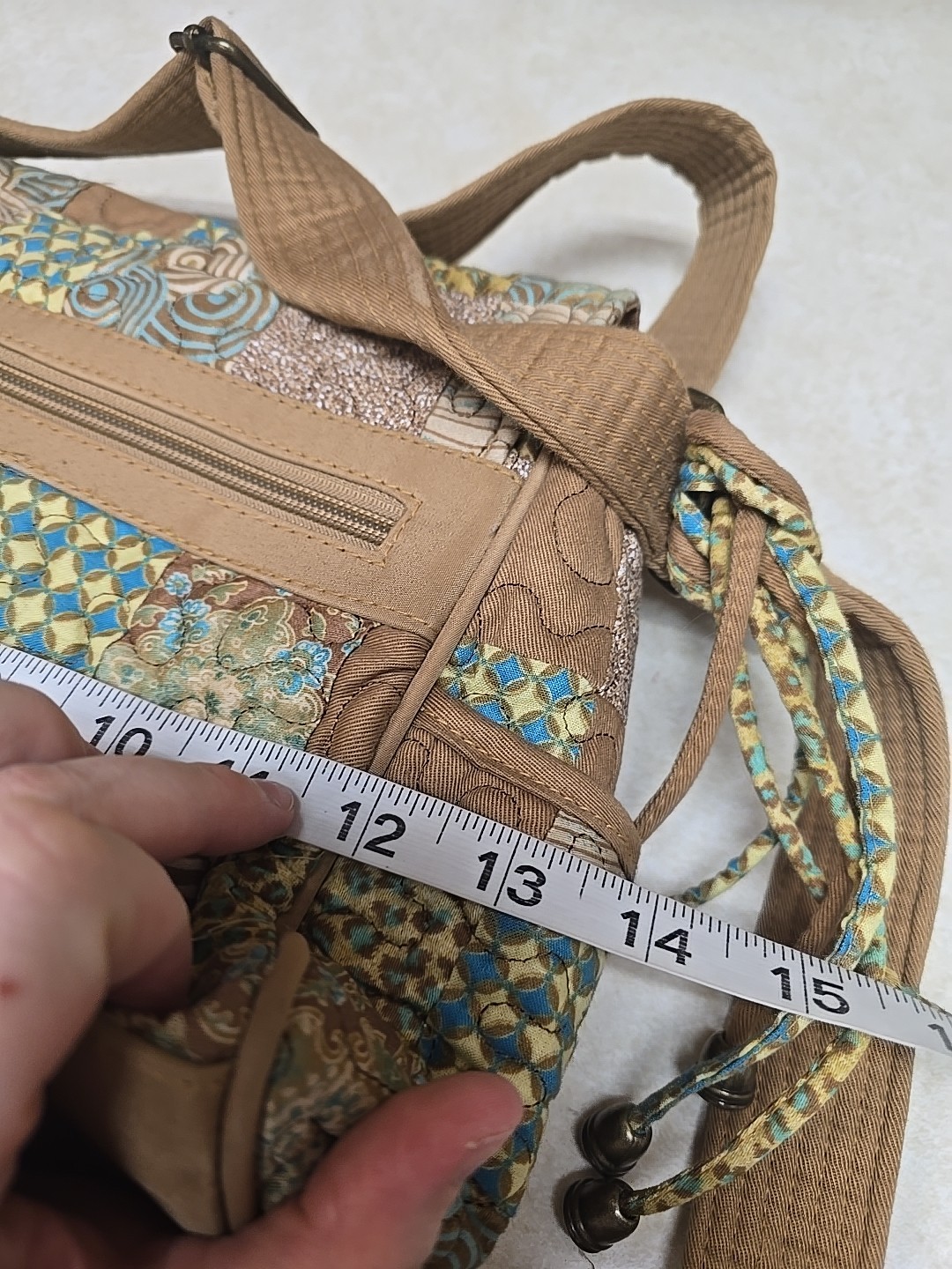 Vtg Donna Sharp Mixed Pattern Patchwork Quilted B… - image 10