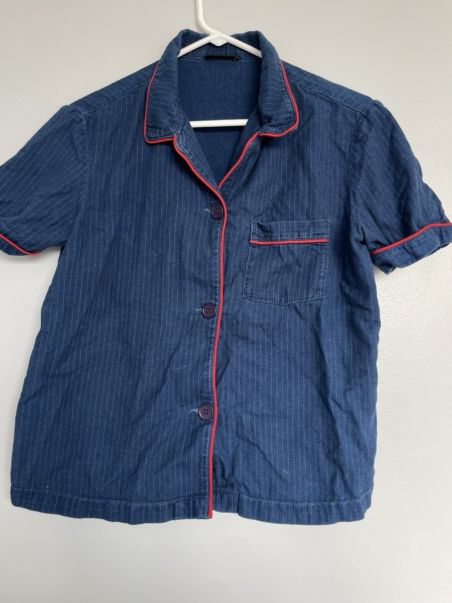 SIWY ANNE PAJAMA - HUDSON BAY PAJAMA TOP W/ PIPING DETAIL Size S