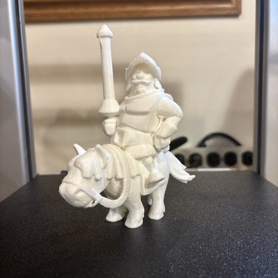 Clash Royale Prince 3d Printed Figure (white)