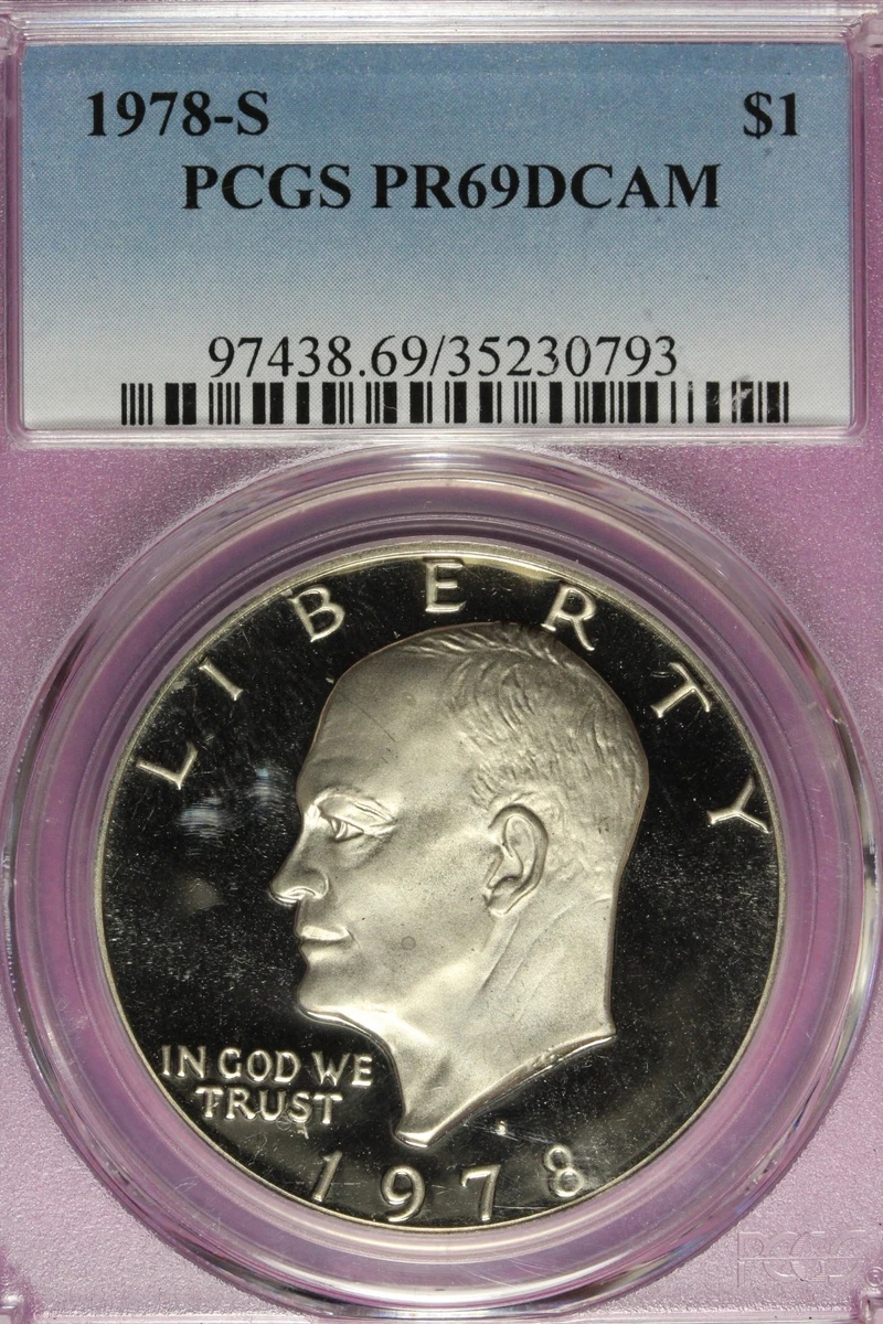 Silver Proof PCGS Certified PR 69 Graded US Dollar Coins for sale
